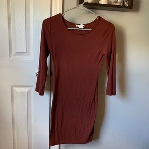 Forever 21 body-con burgundy dress